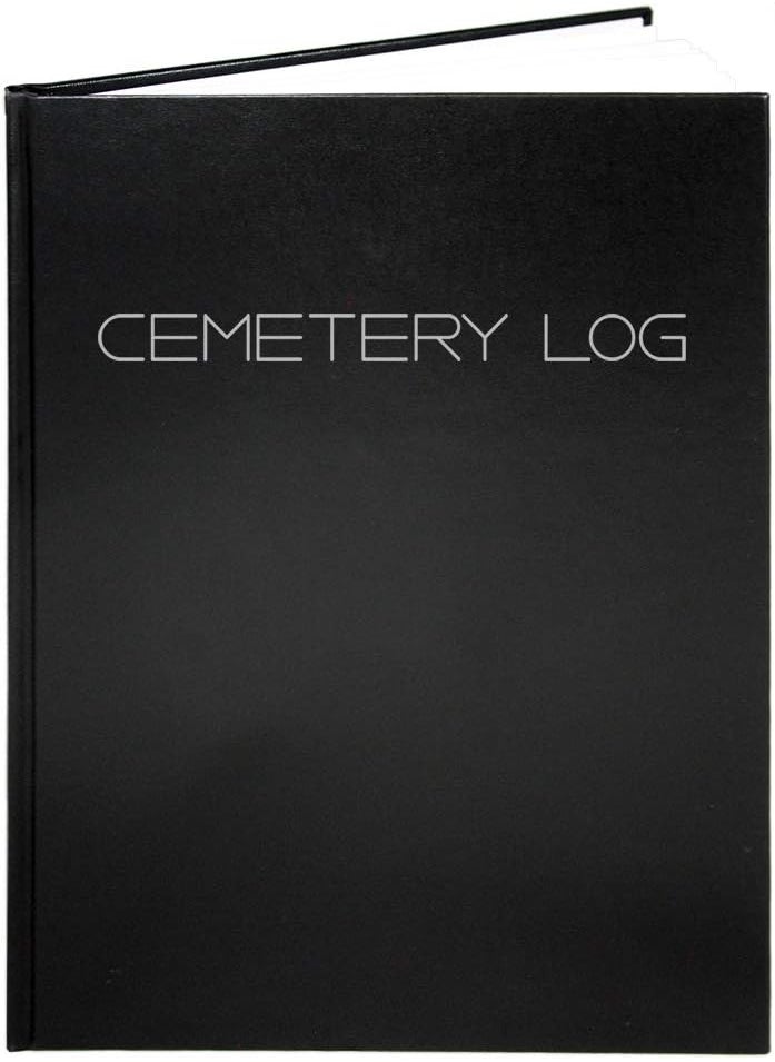 BookFactory BookFactory Cemetery Log BookCemetery Records Management RegisterNotebook  Hardbound Black 100 Pages 85 x 11 REG1007CSLKTCemetery  - Image 1