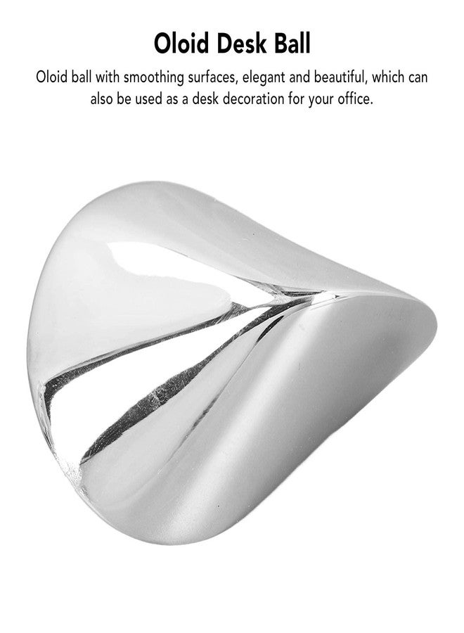 LUCKDANO Metal Oloid Toy, Stylish Looking Hypnotic Rolling Movement for Office Desk Decoration, Stainless Steel - Image 4