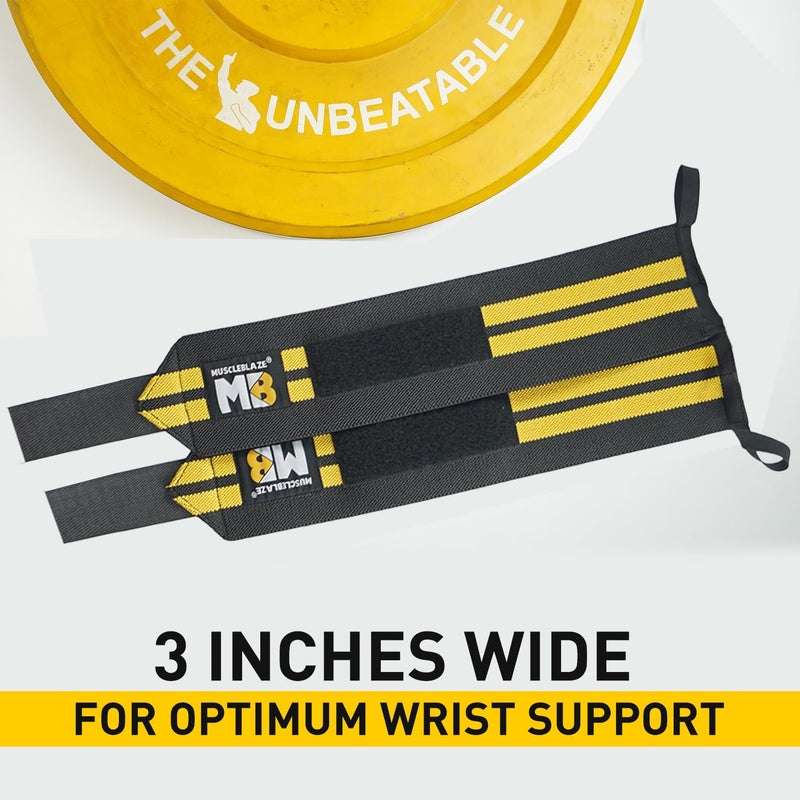 MUSCLEBLAZE Wrist Support for Men & Women (Black, Free size) | With Reinforced Finger Loop | Wrist Support for Pain Relief - Image 5