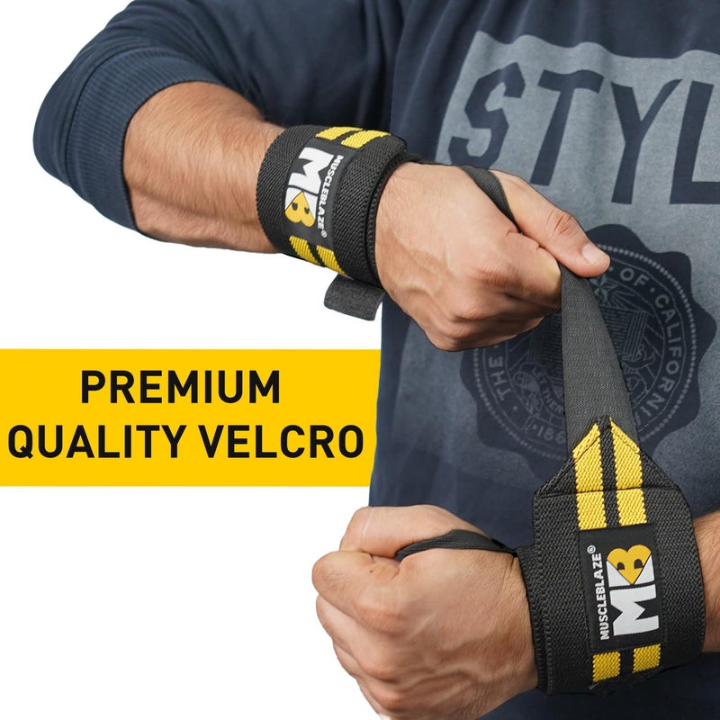 MUSCLEBLAZE Wrist Support for Men & Women (Black, Free size) | With Reinforced Finger Loop | Wrist Support for Pain Relief - Image 4