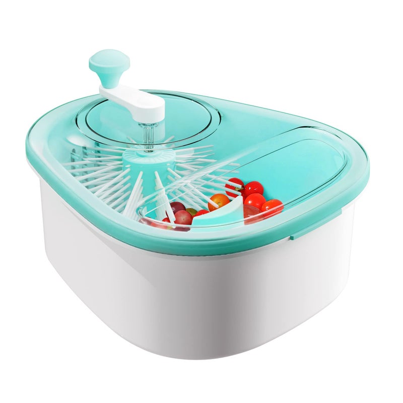 JOYMOOP Fruit Cleaner Spinner JOYLOOP, Large Fruit Washer Spinner, Fruit Cleaner Spinner with Fruit Washer Bowl, Vegetable Fruit Spinner Washer,Fruit and Vegetable Scrubber - Image 1