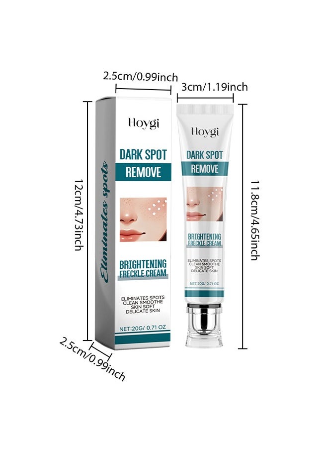 Hoygi - Dark Spot Remove,Brightening Freckle Cream,Ultimate Brightening & Freckle Removal Cream - Powerful Whitening Cream for Age Spots, Dark Spots, and Skin Pigmentation | Fade Freckles, Chloasma, and Sun Spots for Even Skin Tone-20g - Image 1