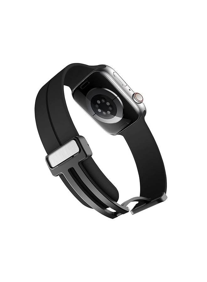XOUXOU Magnetic Milanese Strap for Apple Watch Ultra 2, 42mm 44mm 45mm 49mm, Modern Design with Magnetic Lock - Image 3