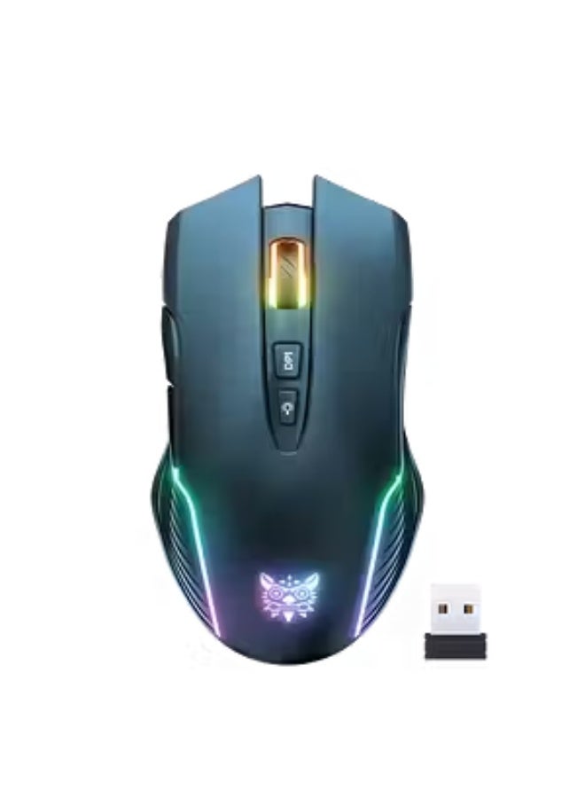 أونيكوما ماوس الألعاب Onikuma CW905 ثنائي الوضع RGB - أسود - Image 1