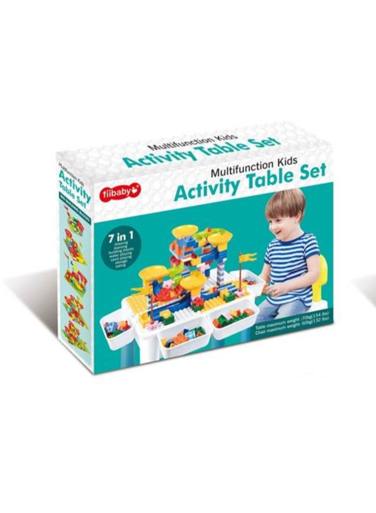 Tiibaby 7 In 1 Block Table, 400Pcs, P.Bx - Image 1