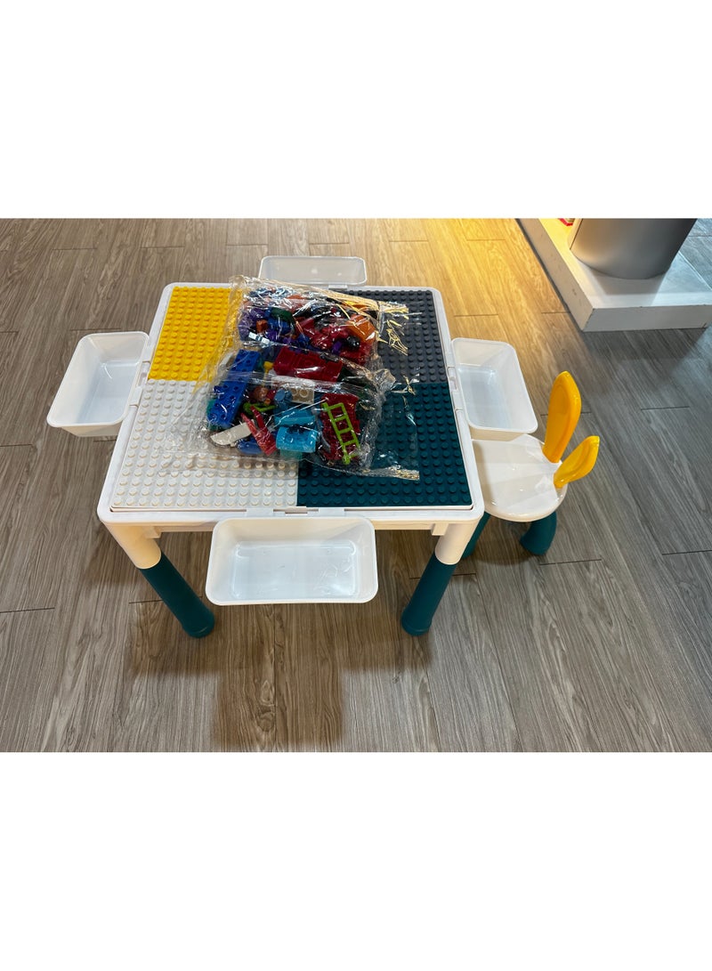 Tiibaby 7 In 1 Block Table, 400Pcs, P.Bx - Image 3