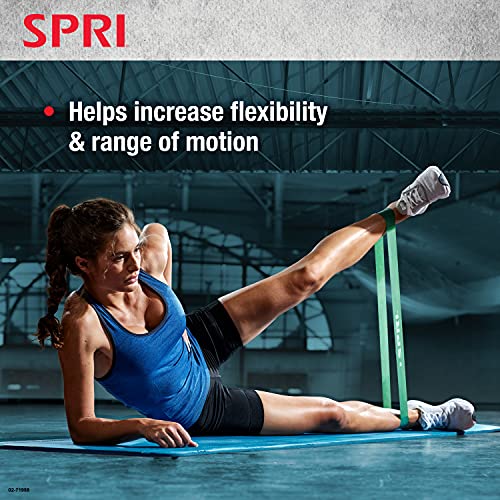 SPRI Mini Loop Bands Kit, Set of 3 - Light, Medium, Heavy Resistance Bands for Lower Body Workouts, Toning Muscles, and Exercise - Image 5
