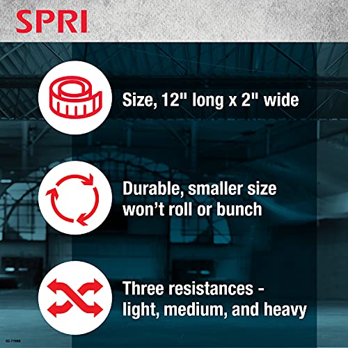SPRI Mini Loop Bands Kit, Set of 3 - Light, Medium, Heavy Resistance Bands for Lower Body Workouts, Toning Muscles, and Exercise - Image 4