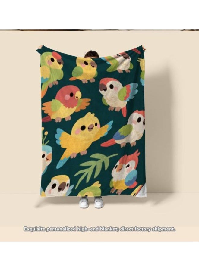 عام بطانية رقيقة من الفانيلا الكرتونية للأطفال والرضع (دافئة ومريحة، ومناسبة للنوم والألعاب) 70 سم * 100 سم - Image 3