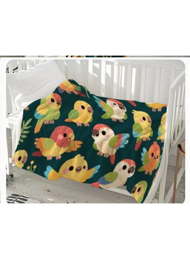 عام بطانية رقيقة من الفانيلا الكرتونية للأطفال والرضع (دافئة ومريحة، ومناسبة للنوم والألعاب) 70 سم * 100 سم - Image 2