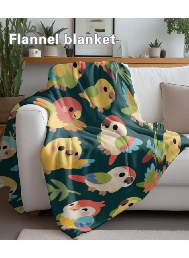 عام بطانية رقيقة من الفانيلا الكرتونية للأطفال والرضع (دافئة ومريحة، ومناسبة للنوم والألعاب) 70 سم * 100 سم - Image 1