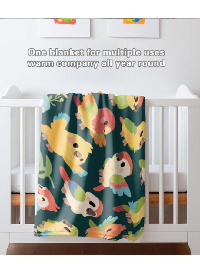 عام بطانية رقيقة من الفانيلا الكرتونية للأطفال والرضع (دافئة ومريحة، ومناسبة للنوم والألعاب) 70 سم * 100 سم - Image 4