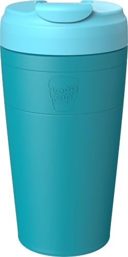 KeepCup Commuter Travel Mug - Insulated Stainless Steel Reusable Coffee Cup with Spillproof Flip Lid - 16oz/454ml - Eden Cloud - Image 1