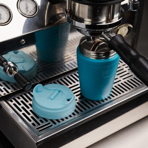 KeepCup Commuter Travel Mug - Insulated Stainless Steel Reusable Coffee Cup with Spillproof Flip Lid - 16oz/454ml - Eden Cloud - Image 4