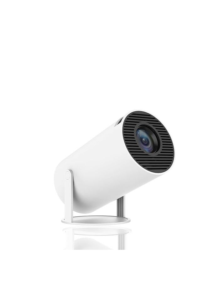 Smart Mini Projector 40''-130'' 4K with 5G WiFi, Bluetooth 5.0 & Premium 360° Sound – Compatible with Android/iOS/Windows/TV Stick, White  - Image 1
