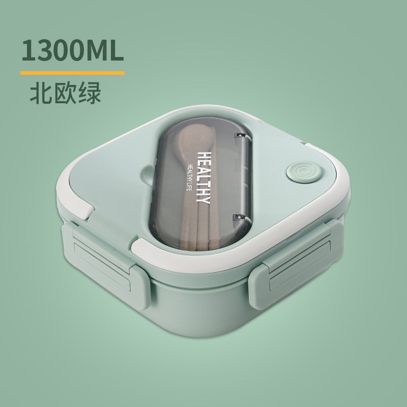 Japanese Style Bento Box Microwave-Safe Lunch Container Green 