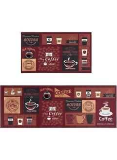 Generic 2-Piece Non-Slip Floor Mats Super Absorbent Kitchen Rug Set  - Image 1
