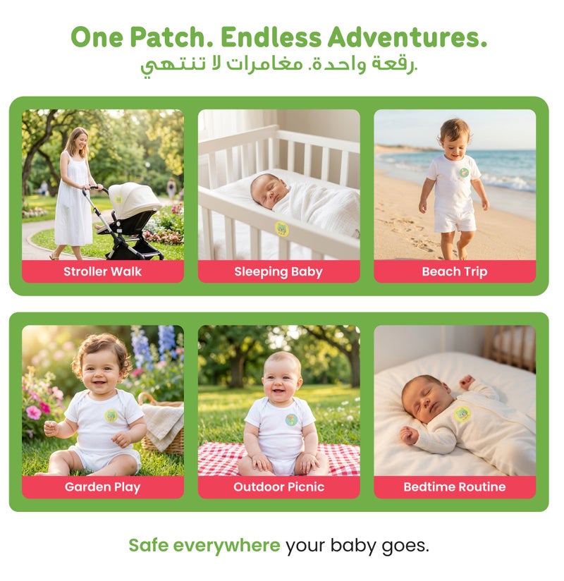 Enfant Organic Bye Bye Mozzie Patch Anti-Mosquito Patch Baby Mosquito Repellent Patches 48Pcs Total 40G Contains Natural Ingredients Like Citronella, Eucalyptus And Peppermint That Can Effectively Keep Away From Mosquitoes 12 Cute Character Designs From Enfant - Image 5