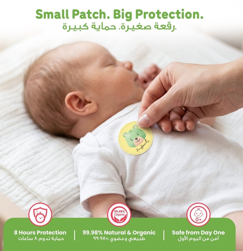 ENFANT Bye Bye Mozzie Patch - Organic DEET Free Mosquito Repellent 48 Pcs, Natural Citronella & Eucalyptus, Safe for Babies & Kids, 12 Fun Characters, Insect Repellent Stickers, Chemical Free - Image 5