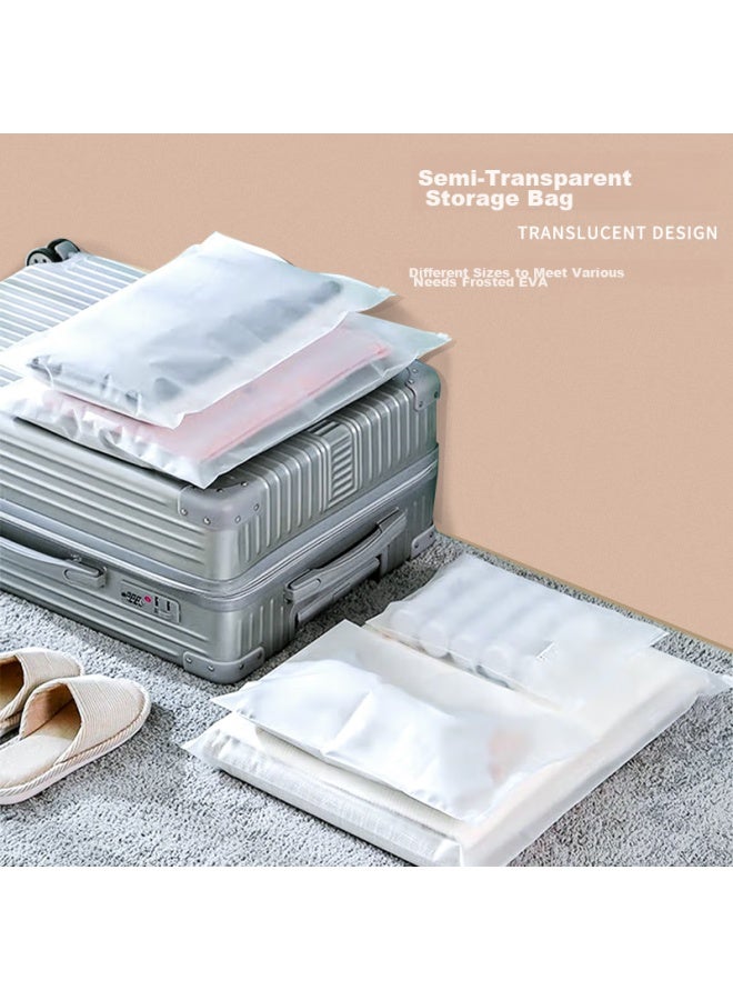 NOLANSEND Nuolanshendi Travel Drawstring Storage Bags, Frosted Transparent Item Storage Bags 28*40cm Clothes Self-sealing Bags, 10-piece Set - Image 4