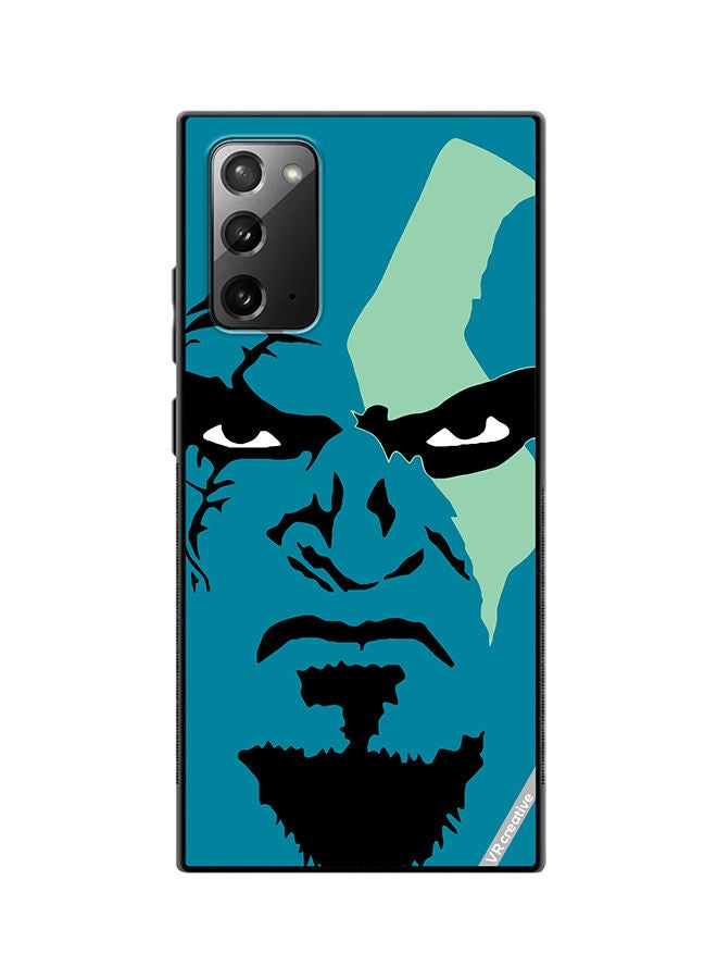 VR CREATIVE Protective Case Cover For Samsung Galaxy Note20 5G Face God Of War Design Multicolour - Image 1