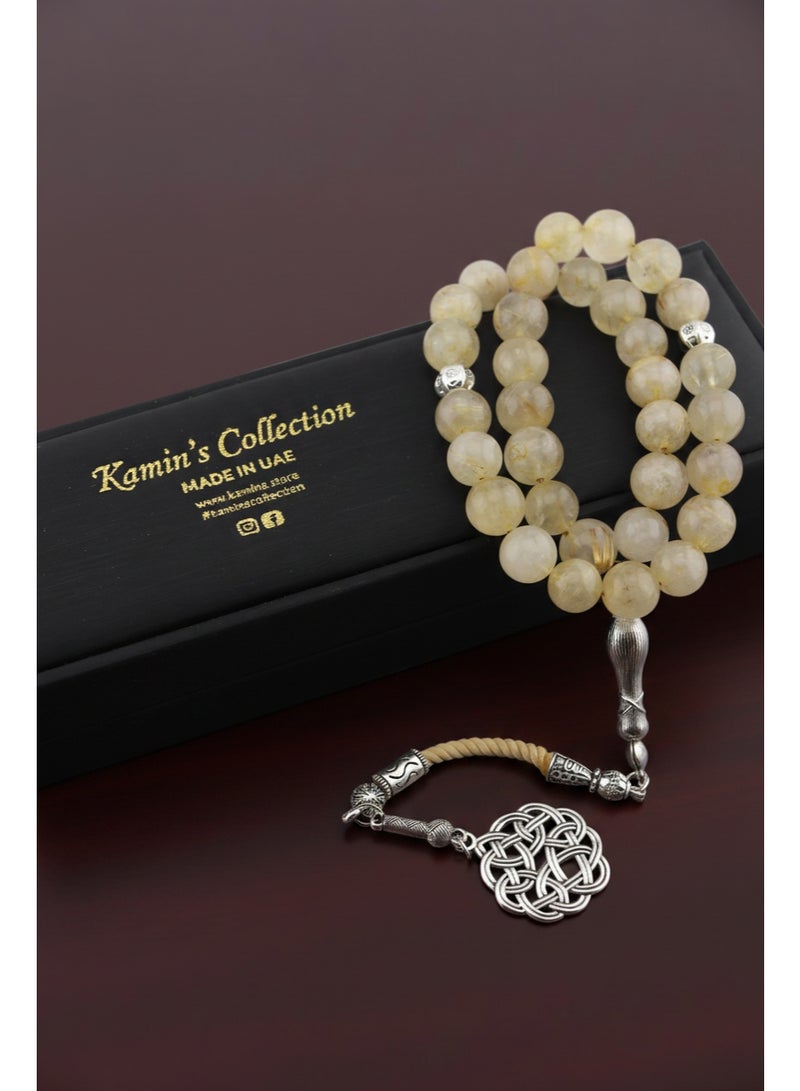 Kamins Collection Natural Citrine Stone Tasbih - Image 1