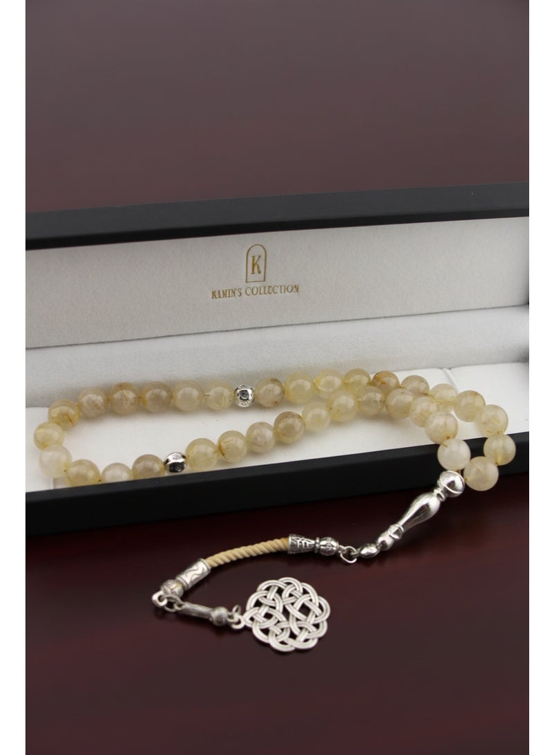Kamins Collection Natural Citrine Stone Tasbih - Image 2