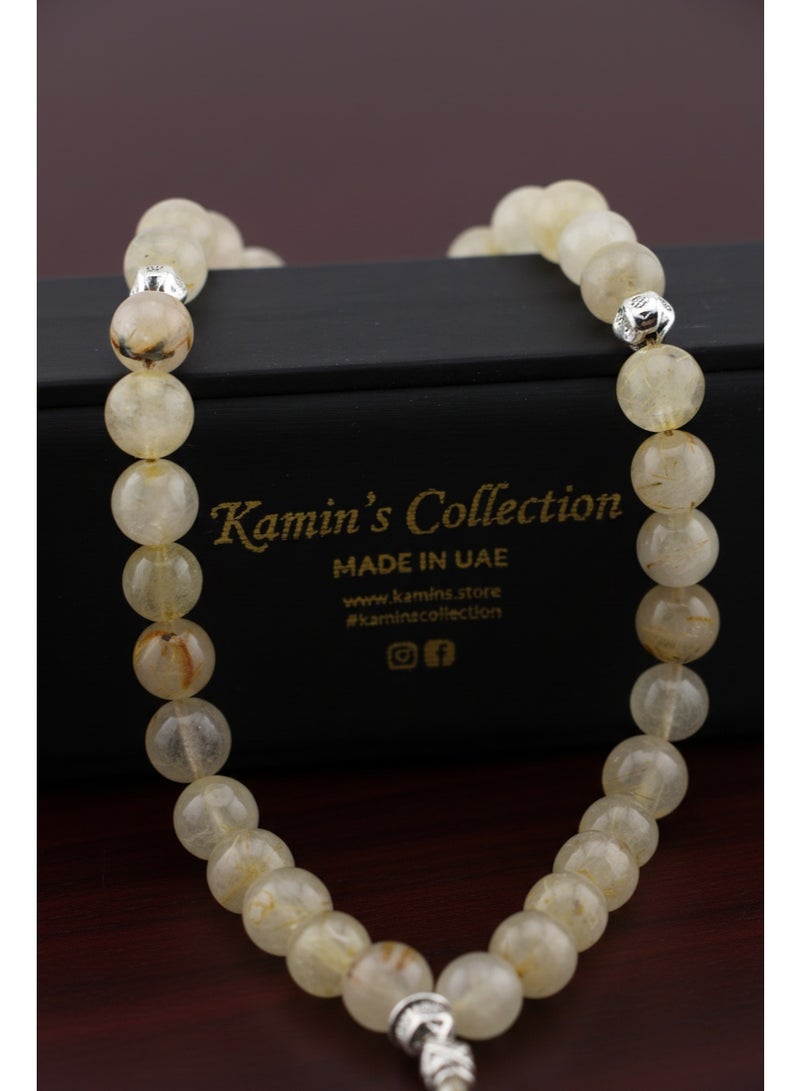 Kamins Collection Natural Citrine Stone Tasbih - Image 3