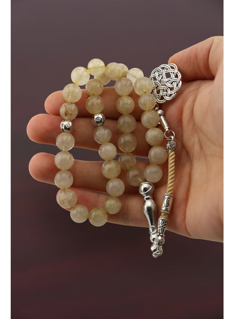 Kamins Collection Natural Citrine Stone Tasbih - Image 5