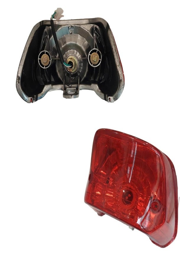 VTRUST Bike Tail Light Compatible for Bajaj Platina | Red Halogen Brake Light | OEM Quality, Corrosion Resistant & Durable Finish - Image 4