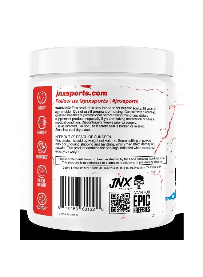 The Curse Blue Raspberry Creatine Monohydrate Powder 50 Servings