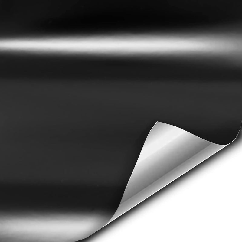 VViViD+ Satin Black Premium Adhesive Vinyl Wrap Film (2.5ft x 5ft) - Image 1