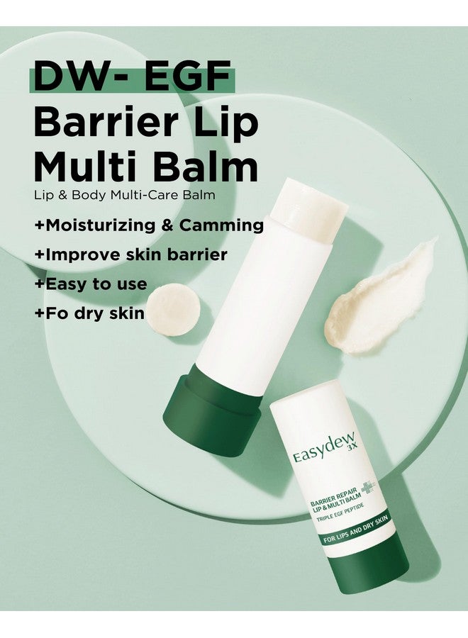 Easydew Barrier Lip & Multi Balm - Hydrating And Soothing Multi-Care Stick For Lips, Face, Neck And Body - Egf Peptide, Hyaluronic Acid, Elastin, Collagen, Panthenol - All In One Moisturizer, 0.34 Oz. - Image 2