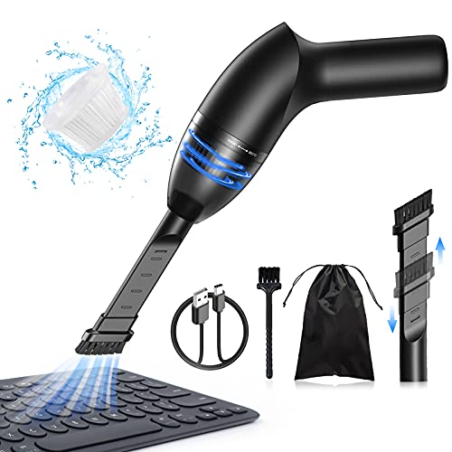 Hayousui 43Kpa Keyboard Vacuum Cleaner MiniHandheld Computer Vacuum Cordless for Car Laptop Sewing Machine Portable Keyboard Vac USB Desk Crumbs Dust Cleaners