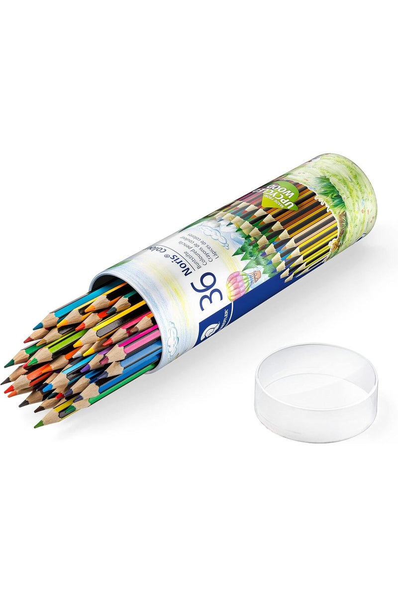 STAEDTLER Noris Colour Coloring Pencils, 36 Colored Pencils in Metal Tin, 185 MD36 - Image 2