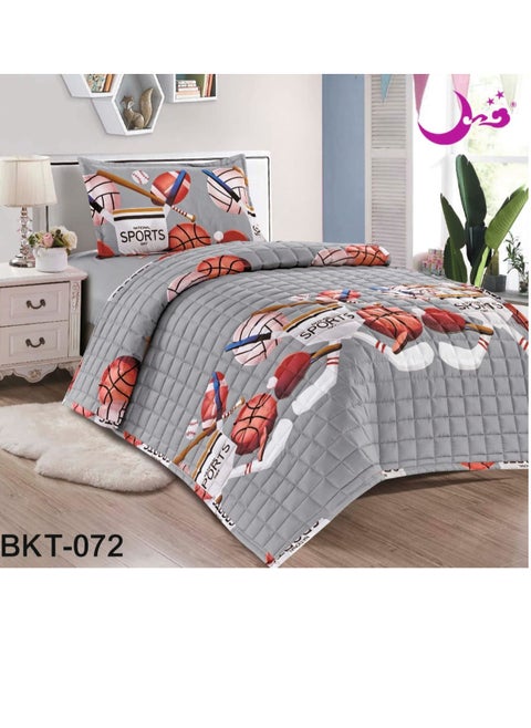 Children's drawings compressed bedspread for one and a half people. Add a dose of vitality to your little ones' room decor by purchasing this beautiful bedspread.