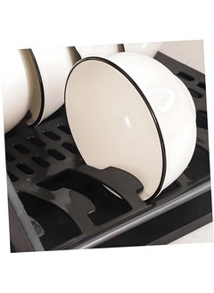 Generic Two-Level Dish Drainer And Storage Organizer With An X-Shape Leak-Proof Drawer, Small Plate Holder For Organized Dish Drying In Your Kitchen Space  - Image 3