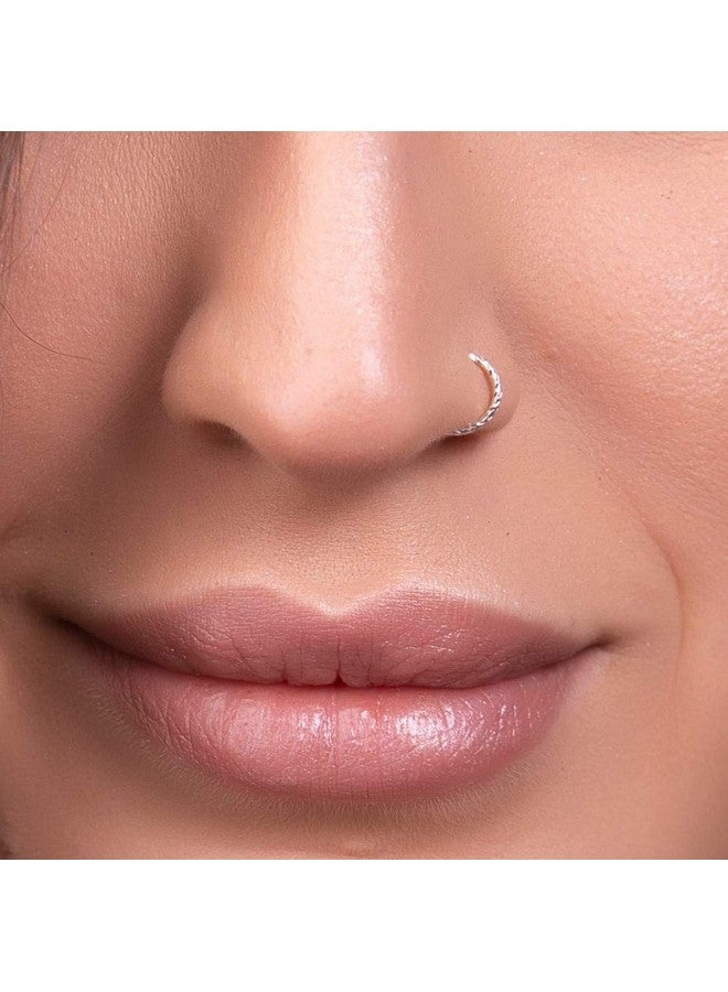 Nemichand Jewels 925 Sterling Silver Nose Pin/Nose Ring For Women - Image 2