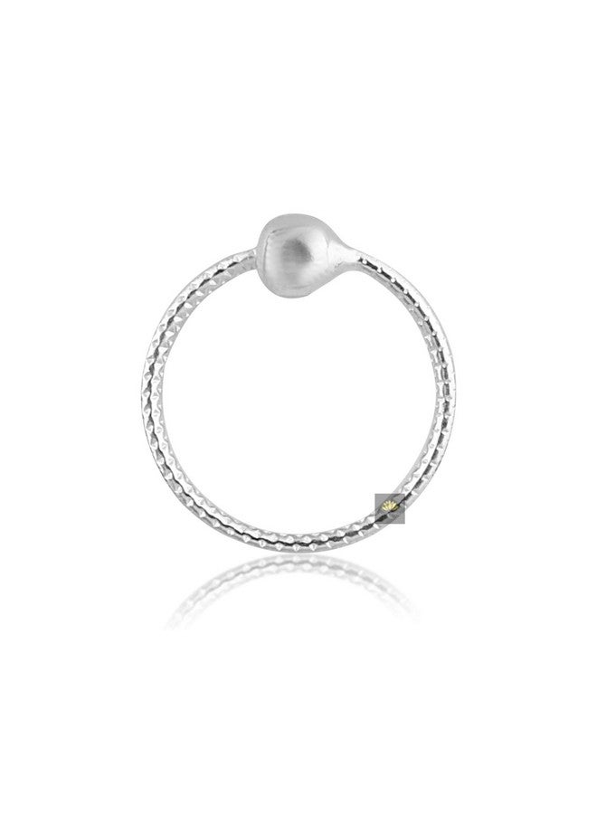 Nemichand Jewels 925 Sterling Silver Nose Pin/Nose Ring For Women - Image 1