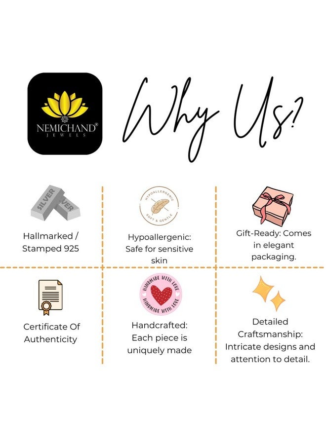 Nemichand Jewels 925 Sterling Silver Nose Pin/Nose Ring For Women - Image 3