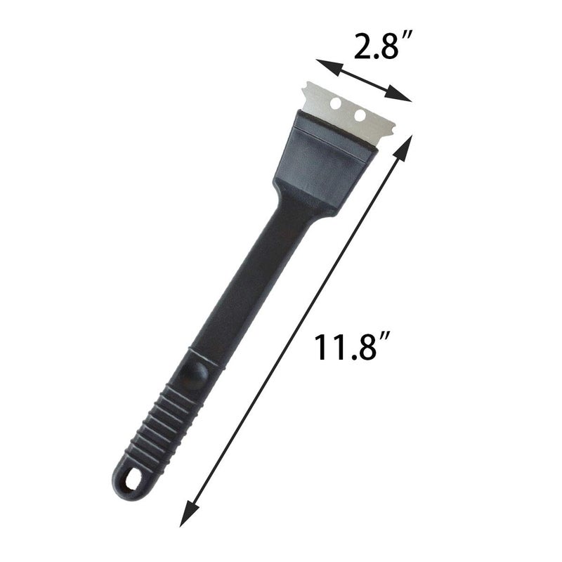 FOIBURELY Stainless Steel Bird Droppings Cleaning Brush with Scraper Birdcage Accessory Parrot Pet Cage - Image 2