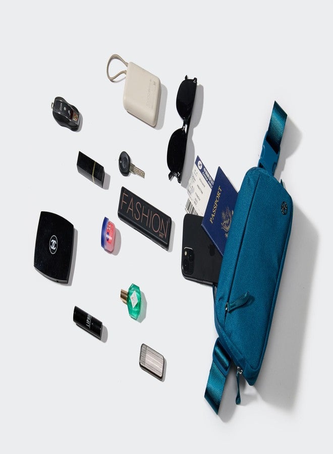 Pander حقيبة باندر كروسبودي للسفر والأنشطة الخارجية والاستخدام اليومي - حزام قابل للتعديل، حقيبة كتف خفيفة الوزن، لون أزرق مخضر، كبيرة، كروسبودي، حقيبة كتف، سفر، أنشطة خارجية، استخدام يومي - Image 2