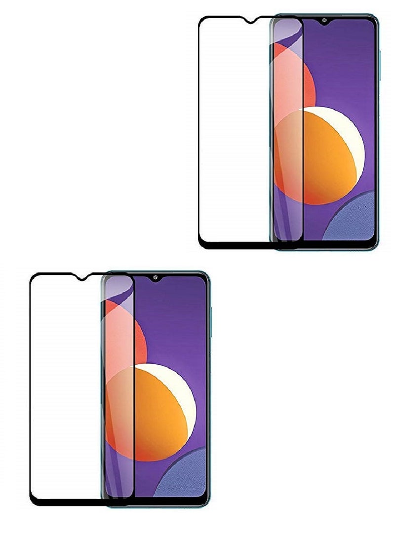 Super 2 Pieces Tempered Glass Screen Protector 5D Designed For Samsung Galaxy M12 Full Glue Edge to Edge Full Screen Coverage And Bubble Free - Image 1