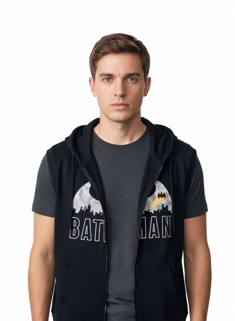 Batman VEST MENS BATMAN PRINT WITH ZIPPER   HT - Image 2