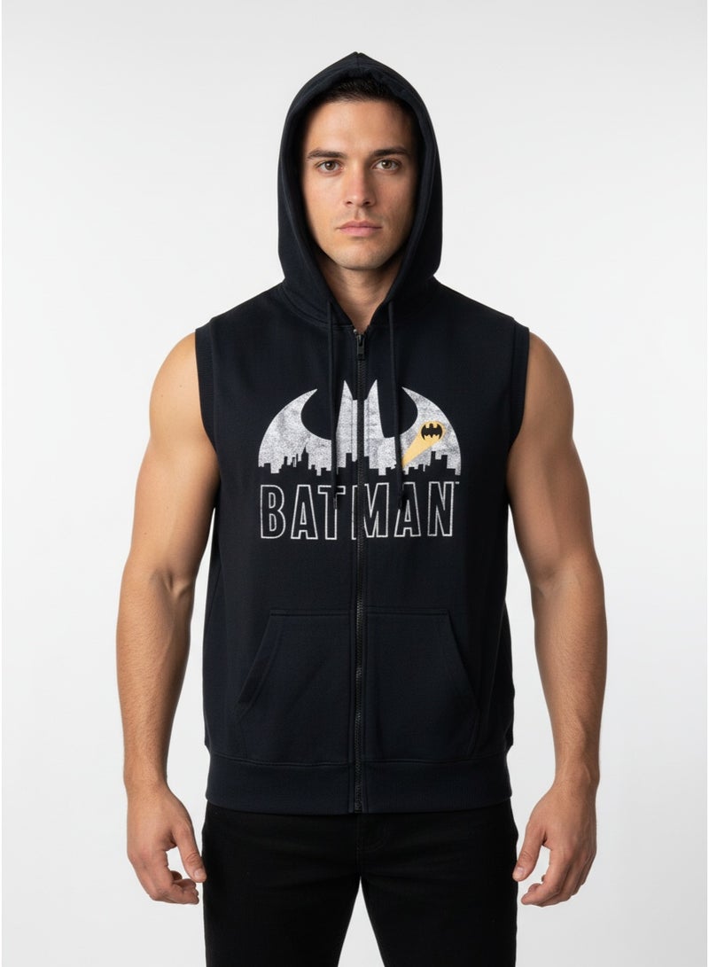 Batman VEST MENS BATMAN PRINT WITH ZIPPER   HT - Image 1
