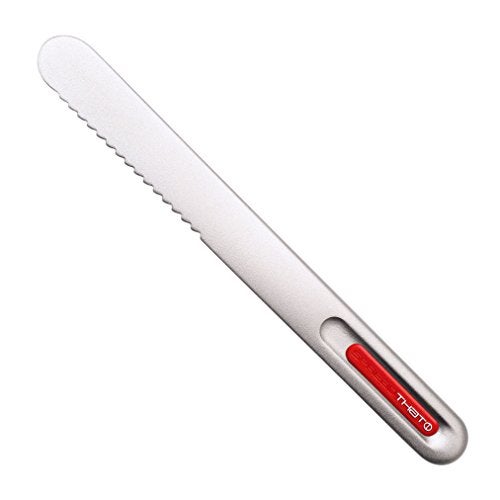 That! Inventions THAT Inventions Spread That Serrated Warming Butter Knife and Spreader Red 