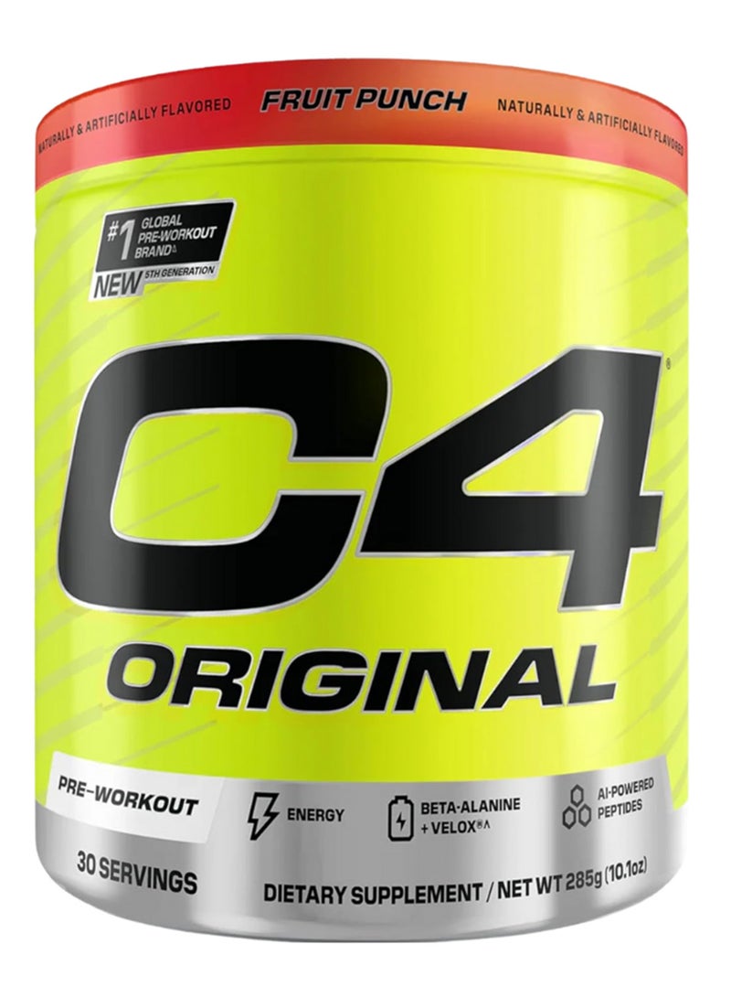 سيلوكور مسحوق C4 الأصلي قبل التمرين فيتامين C لدعم المناعة مشروب طاقة خالي من السكر للرجال والنساء - 150 ملغ كافيين + بيتا ألانين + كرياتين - نكهة فواكه مشكّلة ، 30 حصة (قد يختلف التعبئة)  - Image 1