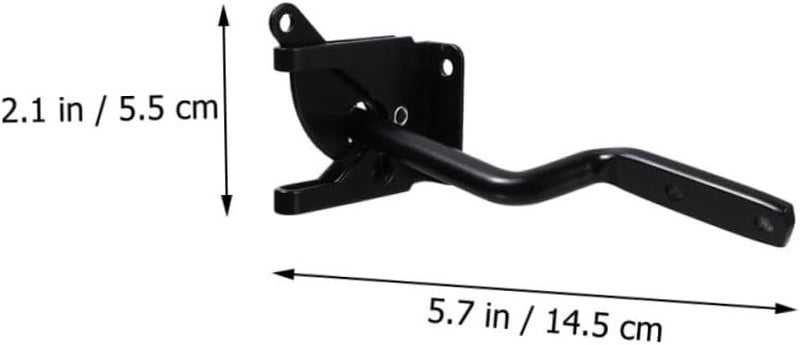 مزلاج جاذبية البوابة قفل تلقائي مزلاج حديدي لسياج الخشب سهل التركيب 2 مجموعة - Image 3