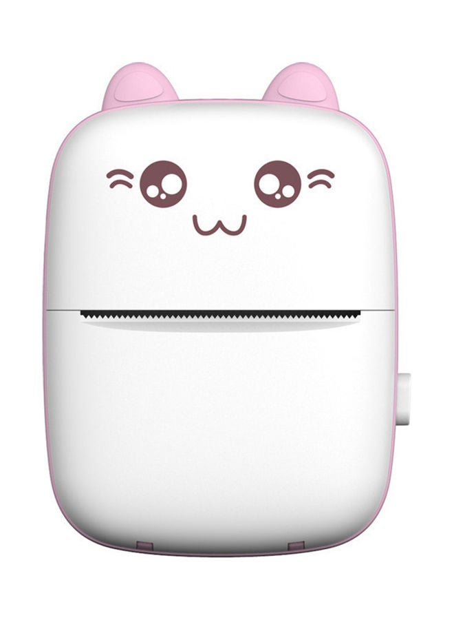 NIBEMINENT Mini BT Pocket Printer White/Pink  - Image 1