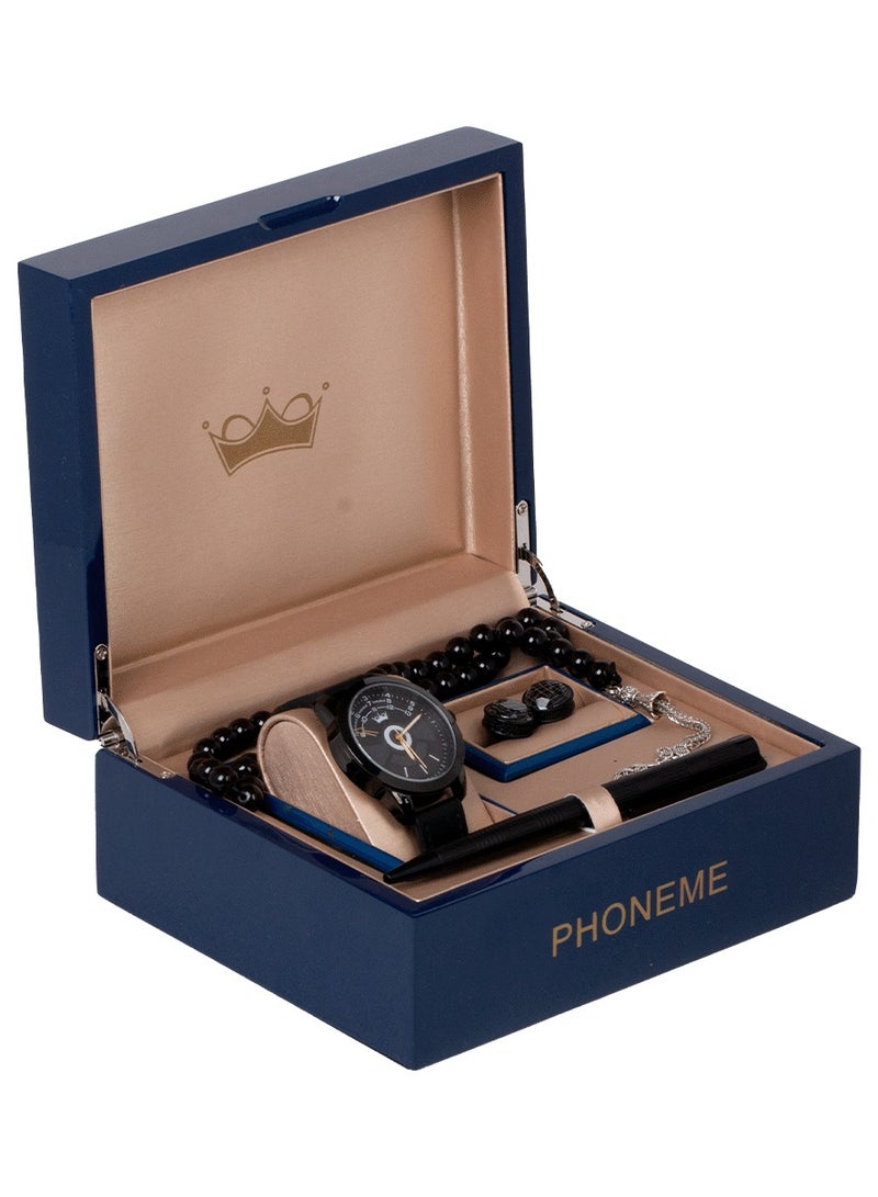 فونيم طقم فونيم  أسود أنيق مودرن - Image 1